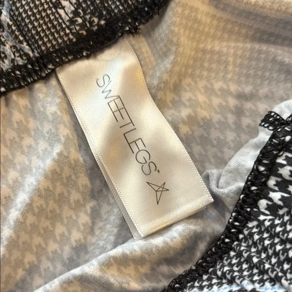 Gray Geometric Pattern soft tights - Picture 2 of 2